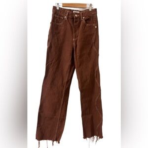 Brown Zara Wavy Seamed Jeans  Super unique! Size 2